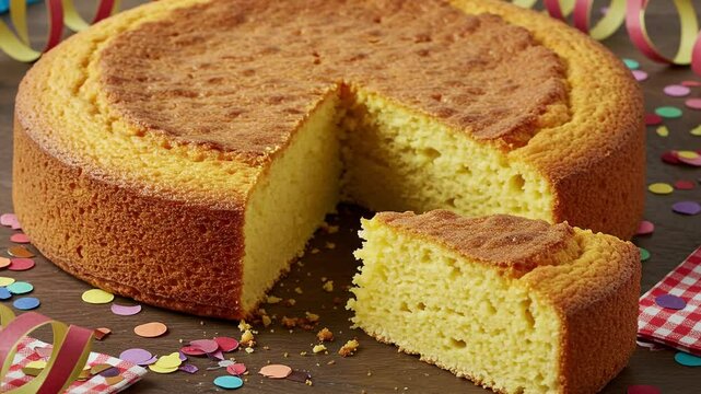Delicious homemade cake recipe for birthday celebration and party dessert ideas easy baking tutorial typical food of the june festival zoom in
