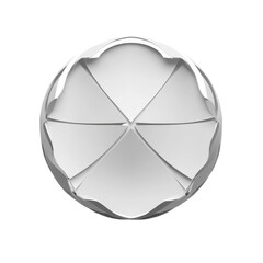 Elegant Silver Decorative Plate with Intricate Leaf Design for Home Decor and Special Occasions on transparent background