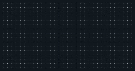 Black grid paper background. Blueprint base, notebook sheets, paper for school notes. Background with  grid. Editable stroke