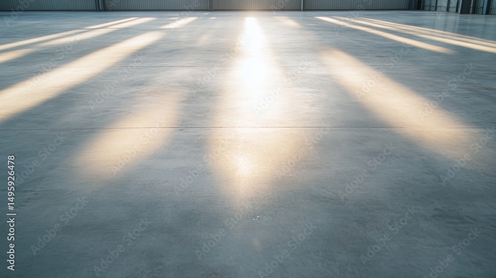Aufkleber soft natural light highlights a textured light gray concrete surface, casting delicate shadows that 