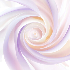 Soft Swirling Pastel Flower Design with Delicate Layers and Gradients for a Calm and Elegant Atmosphere on transparent background