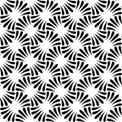 Vector seamless texture. Black and white abstract pattern.