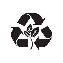 zero waste lifestyle vector clip art logo design illustration