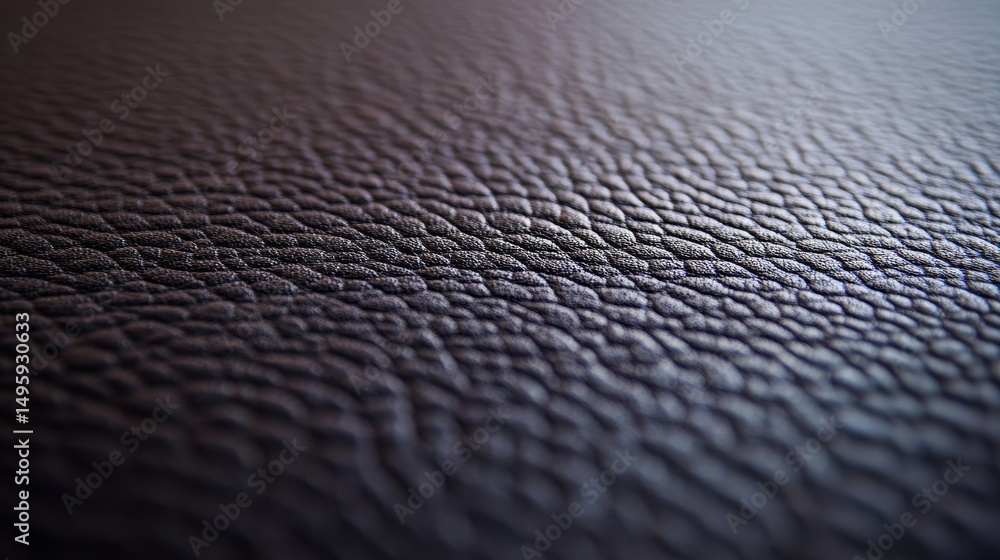 Aufkleber detailed close-up of a refined black leather surface, displaying its fine grain texture and luxuriou