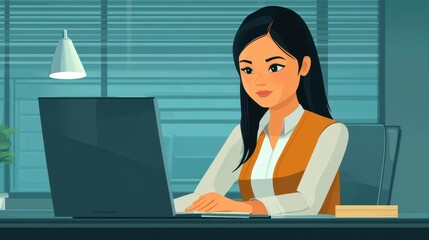 Focused Businesswoman Managing Appointments with a Calendar: Organizing Time Effectively for Daily, Weekly, and Monthly Tasks