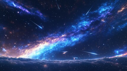 stunning equirectangular projection of the Milky Way galaxy in a 360-degree HDRI skybox. Billions of stars twinkle across the cosmic landscape, with a soft glow from galactic dust clouds