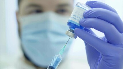 close up young nurse preparing injection with syringe in hospital a medical - Powered by Adobe