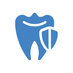 Tooth and Shield Icon for Safe Dental Care