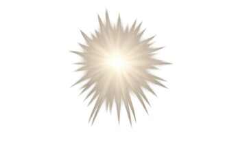Obraz premium Luminous star emitting radiant light beams against transparent surface, generating mystical celestial glow