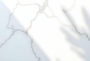 Obraz premium Realistic white marble background with soft top lighting and natural veins, clean luxury texture, high-resolution flat lay surface, elegant and modern 