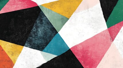 Abstract Geometric Colorful Design.