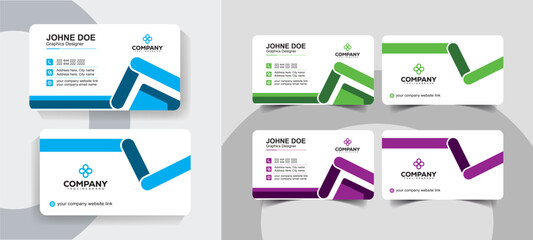 Modern and Corporate Business Card Design for Agencies and Executives. Modern business card template for corporate and personal branding.