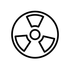 Fototapeta premium Radiation symbol icon representing chemical industry concept 