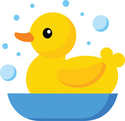 floating bath duck set with water effects.