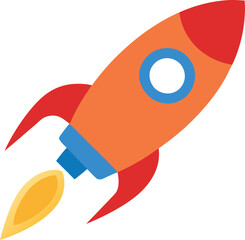 plastic rocket that launch with a button.