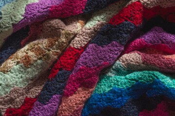 Abstract structure- wrinkles on the fabric. Textile-  simple dark background