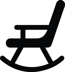 elegant rocking chair silhouette