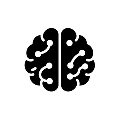 Brain with Dots Symbolizing Mindfulness for Mental Clarity and Focus