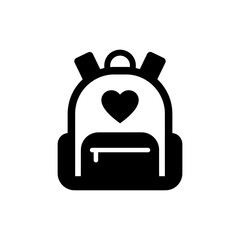 Backpack with Heart Carrying Emotion and Personal Connection