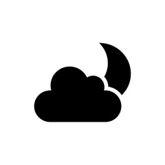 Cloud Passing Over the Moon Representing Temporary Sadness and Reflection