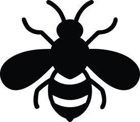 flat bee silhouette 