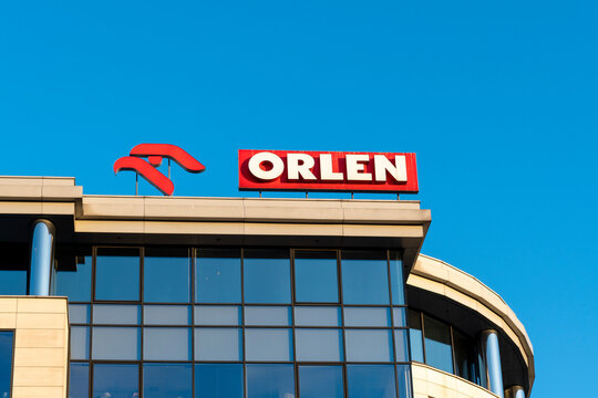 Warsaw, Poland - Mach 28, 2025: Orlen
