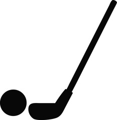 golf stick silhouette