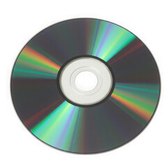 Shiny compact disc isolated object on transparent background