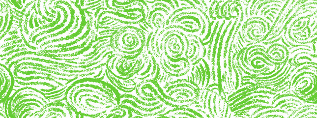 Grass chalk seamless pattern. Art green backdrop
