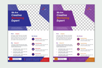Corporate Business flyer template vector design, business flyer, brochure, magazine or flier mockup in bright colors. perfect for creative professional business. . vector template See Less.
 