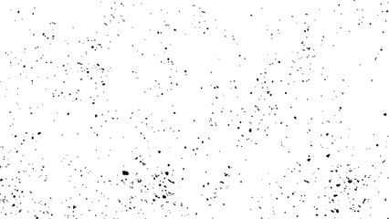 Vector black spots of paint and dust on isolated white background. 