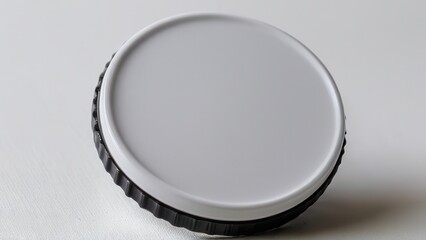 Clean white cap mockup for packaging design and branding purposes.