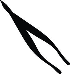 lash tweezers silhouette