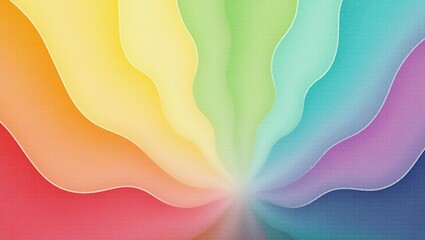 Green lime lemon yellow orange coral peach pink lilac orchid purple violet blue jade teal beige abstract background. Color gradient, ombre. Colorful mix bright fan. Rough grain noise grungy.Template.
