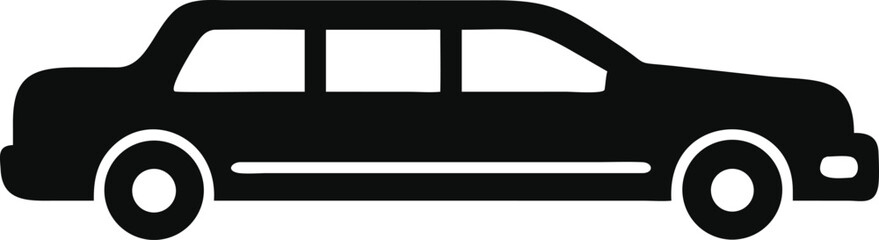Obraz premium limousine silhouette 