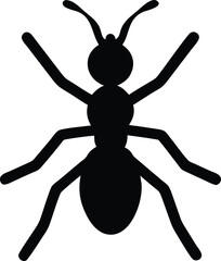 minimalist ant silhouette