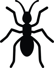 minimalist ant silhouette