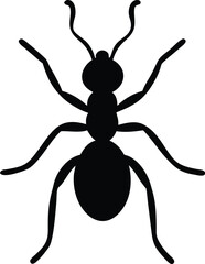 minimalist ant silhouette