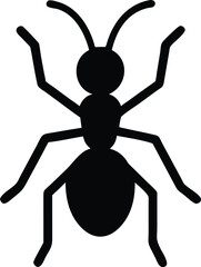 minimalist ant silhouette