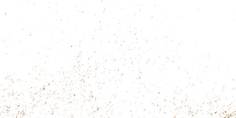 Abstract gold Foil splatter glitter and confetti Golden stroke on transparent background. zigzag ,ribbon,