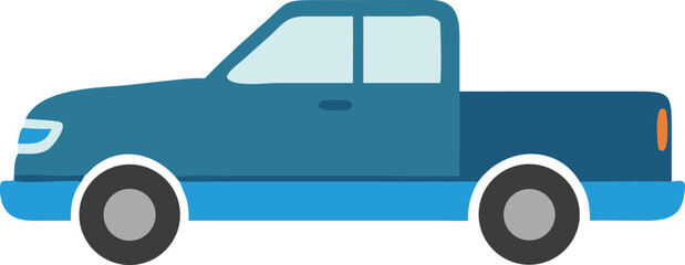 modern pickup truck silhouette