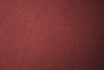 Woven Textile Background. Rustic Fabric Texture for Decorative Design in dark red.Ideal for use in home decor mockups, vintage-inspired graphics, or craft design