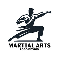 Martial Arts Vector Logo Design