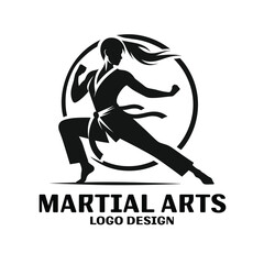 Martial Arts Vector Logo Design
