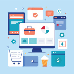 Online Business and E commerce Website Interface Design