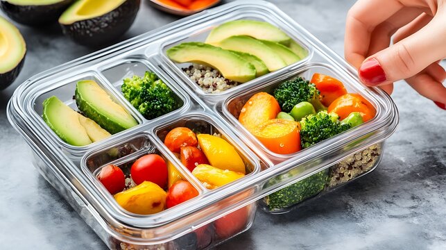 Healthy Vegan Meal Prep Box.