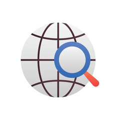Search Globe Vector icon