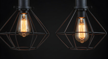 Geometric Cage Pendant Lights Radiating Warmth And Industrial Charm