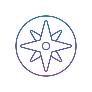 Wind Rose Vector icon