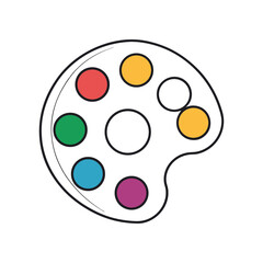 Fototapeta premium palette color vector (2).eps